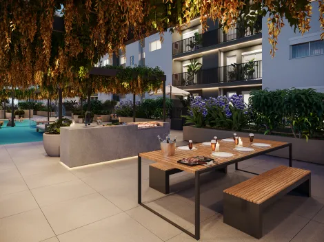 Esse apartamento Garden (amplo terraço - pátio privativo) é uma ótima opção.